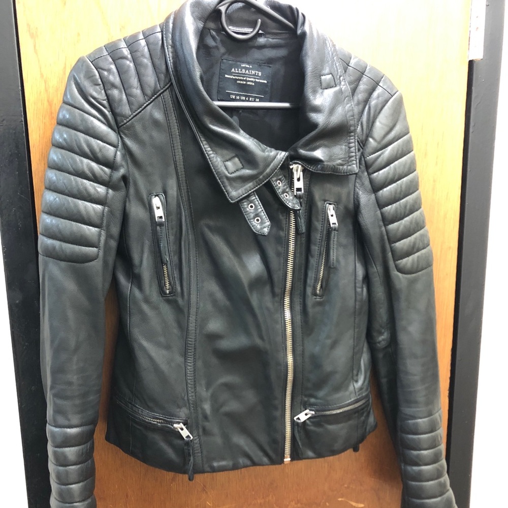 All Saints Leather Jacket.
